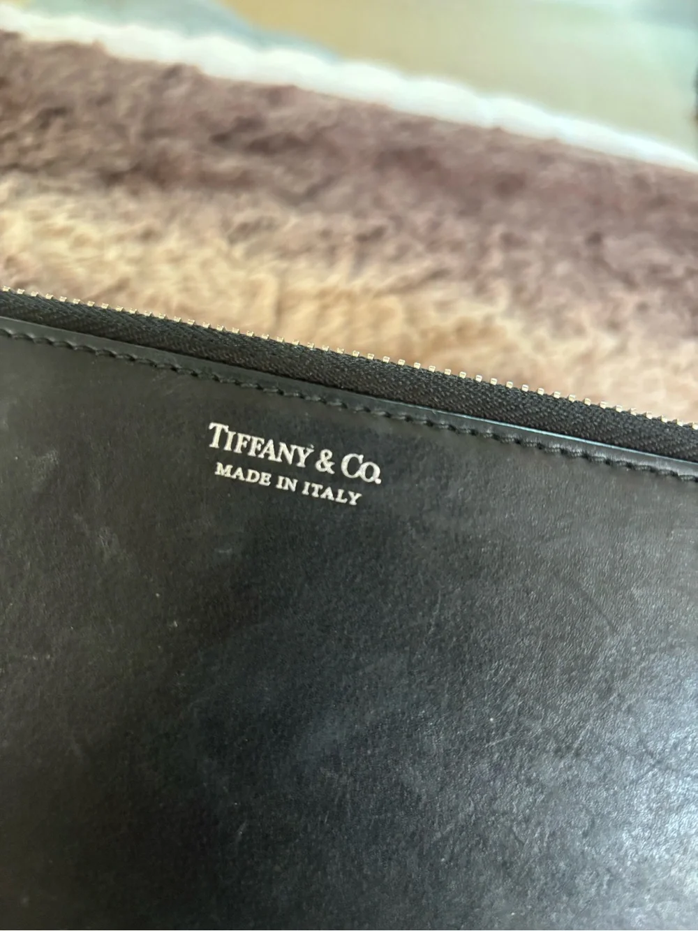 Tiffany & Co. Smooth Leather Travel Wallet Organizer